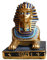 YIZITU Dekorative ägyptische Sphinx-Statue, Kunstharzfigur, ägyptische Desktop-Ornament für Zuhause, Büro, Miniaturmodell