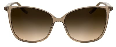 Calvin Klein Women's Sunglasses CK25504S - Transparent Brick with Gradient Brown Lens