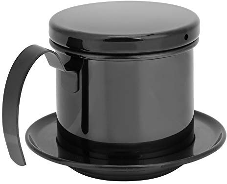 Vietnamesischer Kaffeetropfer, Phin Kaffeefilter, Vietnamesische Kaffeemaschine mit Elegantem Aussehen, Edelstahl-Kaffeefilter-Tropfkanne für Zuhause, Küche, Büro, Restaurant,