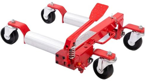 VNSMM Rollen Mover Elektro-Stützrad-LKW 4-Rad-Vorderrad-Unterlegkeil für Motorrad, All-Terrain-Dolly-Mover, robust