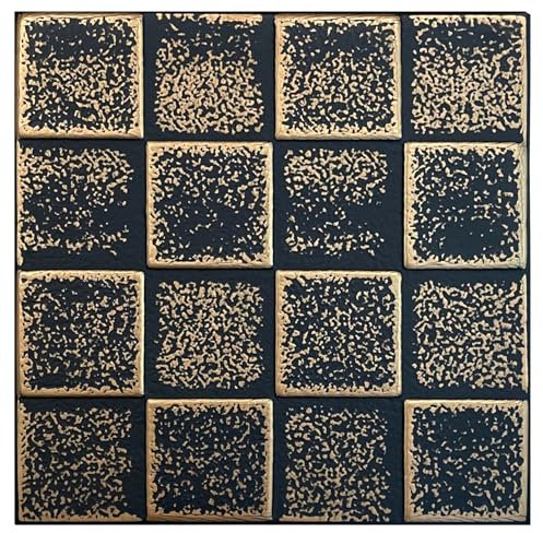 Eurodeco 86-ZL-27 - Paneles de techo de poliestireno XPS, paneles de pared 3D, decoración de poliestireno, decoración de pared, 3 mm de grosor, 50 x 50 cm (4 m²-16 unidades)