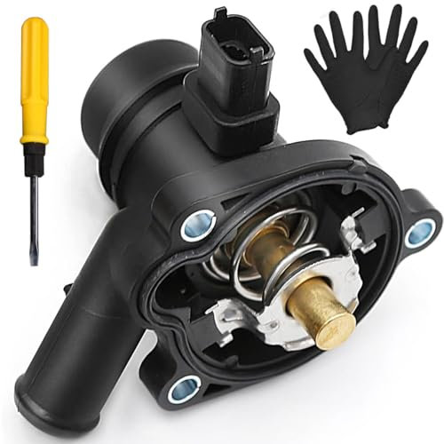 ZAMDOE 55579010 Kühlmittel Thermostatgehäuse Motorbaugruppe für Chevrolet Aveo Cruze Orlando Trax Sonic für Opel für Vauxhall Adam Astra Cascada Corsa Insignia Meriva Mokka Zafira für Buick Encore