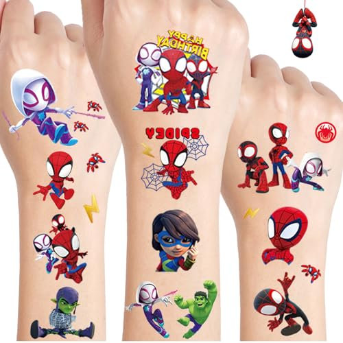 Temporäre Tattoos Kinder, 8 Blätter Tattoos für Jungen Mädchen, Wasserdichte Kindertattoos, Kids Geburtstag Party Geschenk Dekorationen, Adventskalender Kinder Geschenke