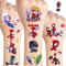 Temporäre Tattoos Kinder, 8 Blätter Tattoos für Jungen Mädchen, Wasserdichte Kindertattoos, Kids Geburtstag Party Geschenk Dekorationen, Adventskalender Kinder Geschenke