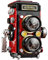 DzirePada Vintage Kamera Bausteine Bausatz, 719Teile Retro Kamera Klammerblöcke, Simuliert Schöpfer Modell Spielzeug, Ideen Geschenke für Home Decoration und Sammler Kinder Erwachsene (T2110)