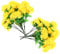 Ciieeo 8stücke Künstliche Chrysanthemen Blumen Dekoration Für Grab Gelbe Blumen Für Friedhof Hochwertiges Grabgesteck Für Trauerfeiern Und Gedenkveranstaltungen