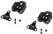 2 Stücke SPD Schuhe Adapter Cleats Kompatibel mit SPD Plattenadapter, Plattenadapter SM-SH41 Fahrrad Pedale, Fahrrad Schuh Cleats Cover 3 Loch Platten Stollen Konverter für Rennrad MTB