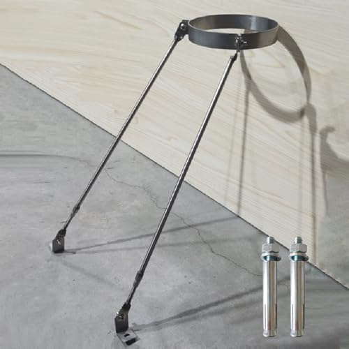 Schornsteinrohrhalterung Kamin Halterungsset Edelstahl, Wandhalterung mit Schrauben für Outdoor Öfen, Kamine und Entlüftungssysteme(Dia 5.5in/14.0cm)