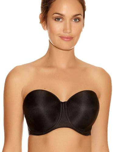 Fantasie Women's Smoothing Moulded Strapless Bra 4530, Black, 32DD