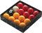 Powerglide Unisex-Erwachsene Pool Billiards Set Poolbälle, Rot und Gelb, 2 (50.8mm)