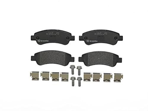 Brembo P 61 091 Bremsbelagsatz, Scheibenbremse - (4-teilig) | Kompatibel mit: CITROËN JUMPER II Bus, JUMPER II Kasten, JUMPER II Pritsche/Fahrgestell, FIAT DUCATO Bus, DUCATO Kasten