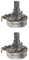 FLEOR 2pcs Full Size B250K Linear Taper Potentiometer Guitar Tone Volume Control Pots with Bayonet L15mm Short Knurled Split Shaft