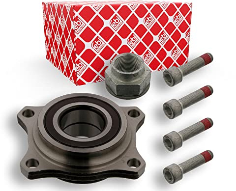 febi bilstein 36968 Wheel Bearing Kit with axle nut and fastening screws, pack of one