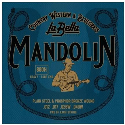 La Bella 880 H Mandolin Bronce Cuerdas 012/040