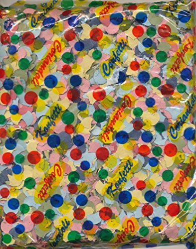 Konfetti 100gr im Beutel - Mehrfarbig - Feier - 50g - Streukonfetti