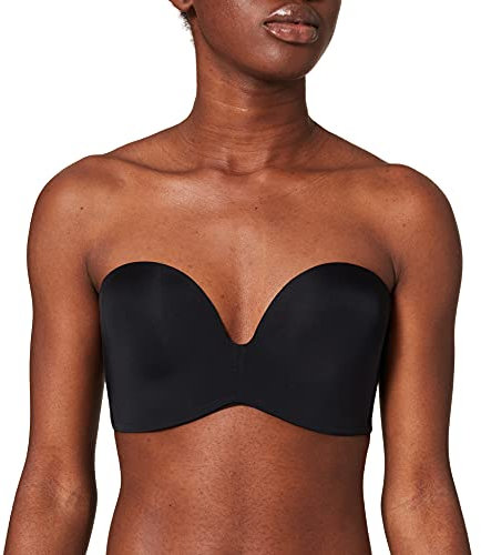 Wonderbra Women Ultimate Strapless Bra , Black, 36FF