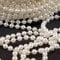 Schnoschi 2m Perlen Creme 5mm Perlenband Perlenkette Perlengirlande Perlenschnur Weihnachten Advent Hochzeit Deko Tischdeko Meterware