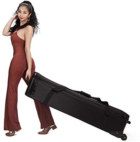 Photo Studio Equipment Trolley Carry Bag Case Padded Wheeled Portable - (51in) 130cm x 36cm x 29cm - for Tripod Light Stand Strobe Flash Video Photography Accessories