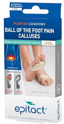 Epitact - Plantar Cushions: Pain Relief From Plantar Pain & Calluses - Size L