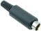 8-Pin Mini DIN Plug Connector Home Audio Hobby DIY Pack of 5