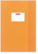 Herlitz 5 Heftumschläge/Hefthüllen Din A4 / Baststruktur (Orange, 5er Pack | A4)