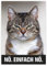 younikat Katzenposter Nö. Einfach nö. I Print Plakat in DIN A4 mit Katze und coolem Spruch I Statement lustig witzig modern I dv_625