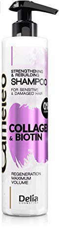 Cameleo - Kollagen & Biotin stärkendes und aufbauendes Haarshampoo für empfindliches & geschädigtes Haar, 250 ml
