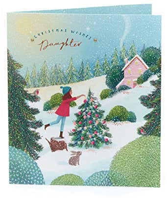 Weihnachtskarte für Tochter – Weihnachtskarte für Tochter – schönes festliches Design