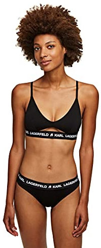 KARL LAGERFELD Damen Logo Slip (2er Pack) Schwarz XS