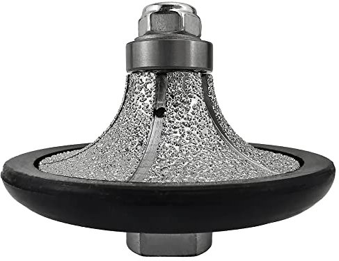 NBB Diamant-Profilscheibe Diamantfräser Fräsbohrer Trennreibahle Profilierungs-Bit für Porzellan Fliesen Keramik Granit Marmor Stein einfach zu verwenden auf Winkelschleifer (Half-Bullnose, B25)
