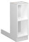 Vicco Isla de Cocina Fame-Line, Blanco/Blanco, 30 cm sin encimera