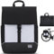 Johnny Urban Fahrradtaschen für Gepäckträger Damen & Herren Schwarz Reflektierend - Mika Bike - 2 in 1 Fahrrad Tasche Rucksack & Gepäckträgertasche Hinten - Wasserabweisend