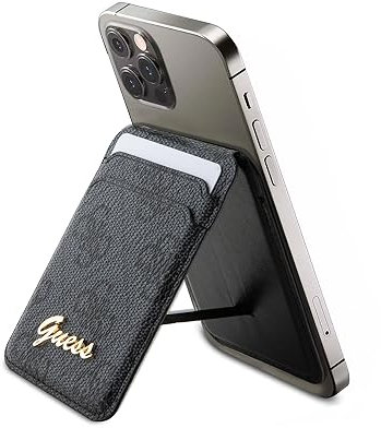 CG MOBILE Guess Portefeuille Magsafe 4G Classic avec Emplacement pour Cartes Noir