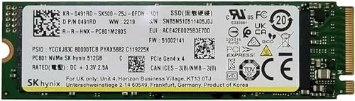 SK hynix 512GB Gaming Gen4 M.2 2280 PCIe NVMe Internal Solid State Drive (SSD) - Stream Deck, Laptop & Desktop Compatible