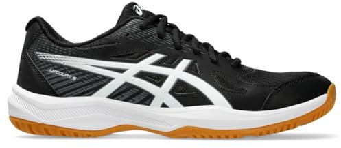 Asics Men's Upcourt 6 Volleyball Shoe Mens Upcourt 6, Black/White, 10