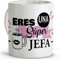 LolaPix Regalo jefa. Tazas originales para regalar. Regalos para jefes. Taza jefa. Taza cerámica 330 ml.