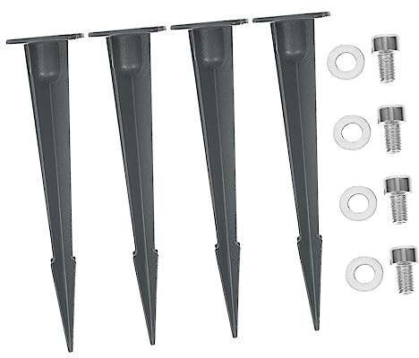 VANZACK 4 Pièces lampadaire de pelouse projecteur LED extérieur spots d'extérieur accessoire jardinage accessoires jardinage lampe solaire extérieur lampes solaires extérieures Noël Métal