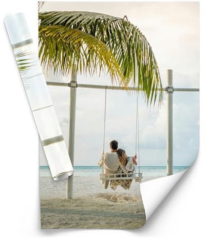 Muralo - Poster mit eigenem Foto - Fotoposter - Fotodruck, Posterdruck Fotogeschenk, Personalisierte Geschenke für Männer und Frauen für Geburtstag, Weihnachten - Br.84.1cm x Hö.118.9cm