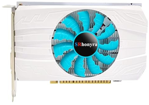 SRhonyra GeForce GTX 1050 Carte graphique de jeu 4 Go GDDR5 128 bits PCIe 3.0 x16 ports DisplayPort 1.4 HDMI 2.0 DVI