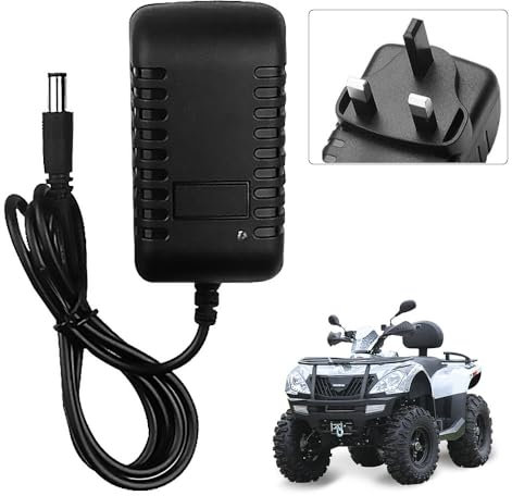 ZOYDP 12V 1000mA Charger for Kids Ride on Car, 12V 1000mA Charger for Kids Electric Ride on Toys, 12V Charger for Ride on Car, Power Adapter for SUV Motorcycle, Jeep, Quad Bike, Sports Car 2.1mmx5.5mm
