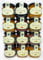 Confitures artisanales. LOT Assortiment composé de 12 confitures. Confitures maison. Confitures gourmandes. Petites confitures. Idéales en cadeau confitures gourmandes. Pots de 235 grammes.
