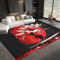 Teppich Wohnzimmer 60x90 cm Teppich Rutschfester Japanischer Stil Kirschblüten Katana Grau Teppich Waschbarer Teppiche Esszimmer Bodenmatte, Teppich Kurzflor, Teppich für Schlafzimmer Kinderzimmer