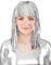 Deiters Perücke Lametta Metallic Silber one Size