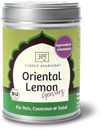 Classic Ayurveda - Bio Oriental Lemon Garden Gewürzmischung - 70 g - Verzaubert mit Aromen des Morgenlandes