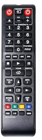 AULCMEET Remote Control,AK59-00149A New Replace Remote fit for Samsung Blu-Ray DVD Player BDJM57C BD-JM57C BDJM57C/ZA BD-JM57C/ZA BDJM59 BD-JM59 BDJM59/ZA BD-JM59/ZA BDMF57C/ZA