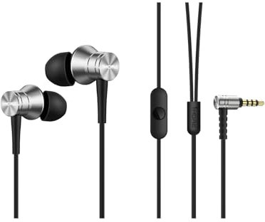 1MORE 2-Pack Auriculares Intraaurales, In-Ear Cascos con Cancelación de Ruido, Sonido Puro y Ajuste Cómodo, Aislamiento de Ruido con Micrófono para Smartphones/PC/Tabletas, Conector de 3.5mm