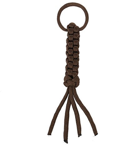 GREOHNMPAW Square-Weave Paracord Knife Lanyard-Brown