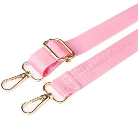 1 x Universal-Ersatz-Schultergurt, Nylon, verstellbarer Taschengurt für Laptop, Handtasche, Crossbody, Rosa