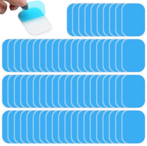 Scettar 70 Stücke Gel Pads, EMS Pads, Bauchmuskeltrainer Elektrisch, EMS Bauchmuskeltrainer, Bodify EMS Ersatzpads, Muskelstimulator-Ersatzteile, Hydrogel(40 X 60 mm)