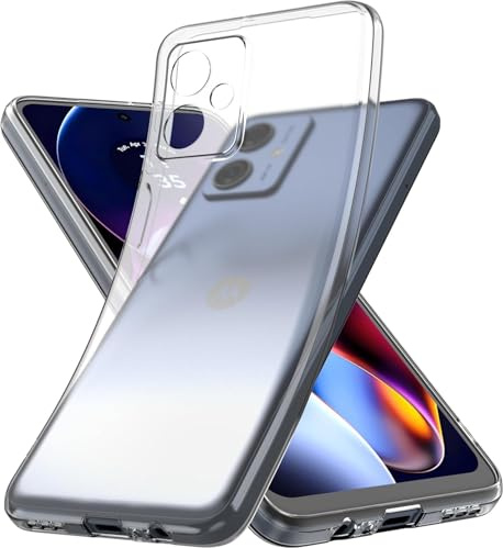 Captor Motorola Moto G54 5G Hülle Durchsichtig Liquid-Silikon - Handyhülle Motorola Moto G54 5G Case ultradünn, Anti-vergilbend Schutzhülle